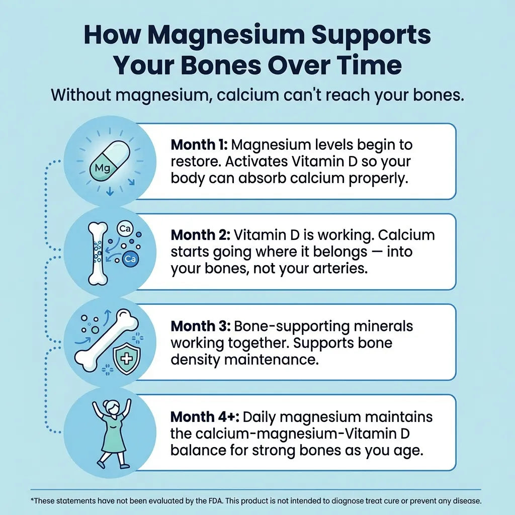 Graphic about magnesium and bone health